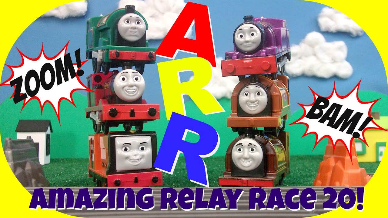 Amazing Relay Race 20! Trackmaster Thomas and Friends Racing ...