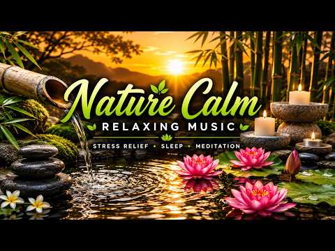 Sunset Zen Garden 🌅 Relaxing Water Sounds for Deep Sleep & Meditation