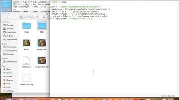 Generate comparison report between two folders using Python