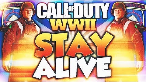 HOW TO STAY ALIVE  in Call of Duty WW2! (NEVER DIE AGAIN) - Stay Alive Longer in COD WORLD WAR 2!