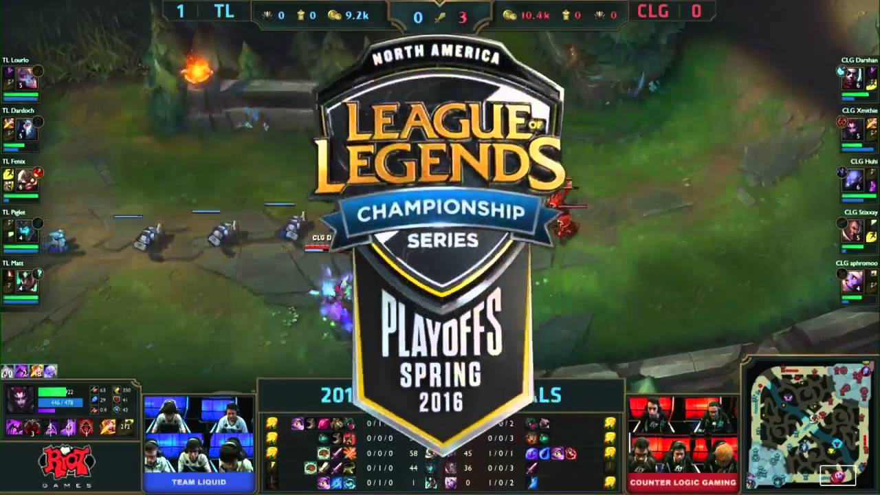 CLG vs TL Game 2 Semifinals NA LCS Spring Split 2016 playoffs Counter Logic Gaming vs Team Liquid G2