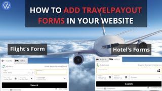 Add Travelpayouts form in your website | Travelpayout WordPress plugin | Travel booking website form