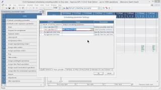 33.03 Backward scheduling including buffer to Due date