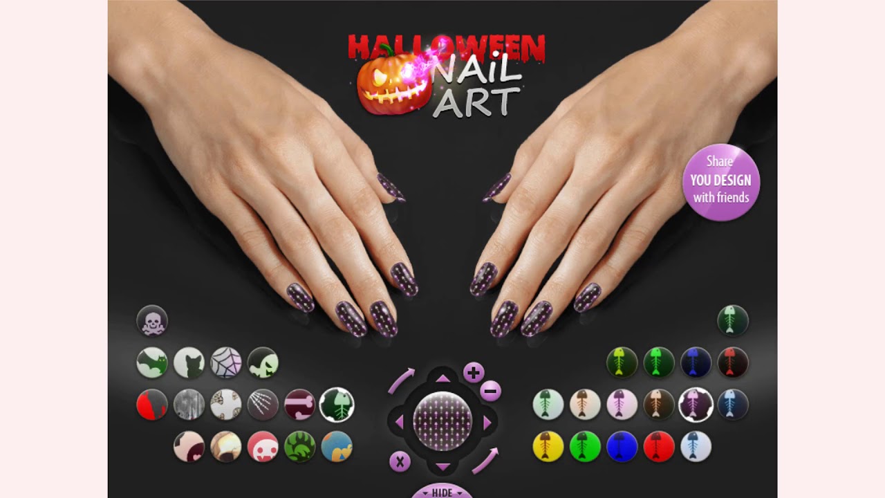 How to play Halloween Nail Art game | Free online games | MantiGames