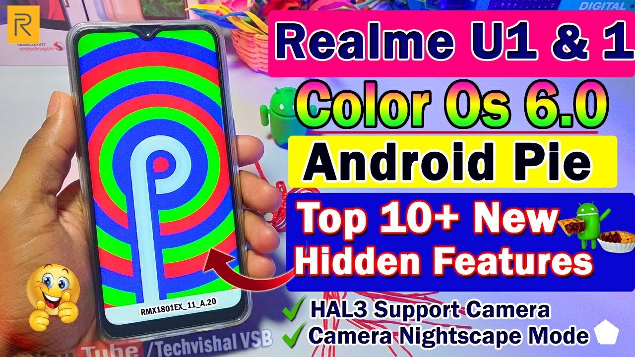 Realme U1 & Realme 1 Color Os 6 & Android Pie Update | 10+ Hidden Features | Realme U1 New Update