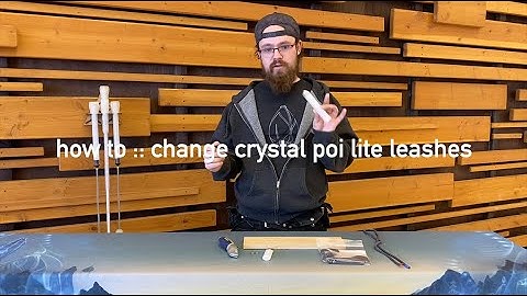 how to: change from j-lace to smithy cord on crystal poi lite