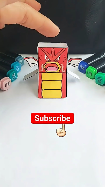 DIY new sprunki pokemon shiny Gyarados funny box paper ❤️❤️❤️ #builao