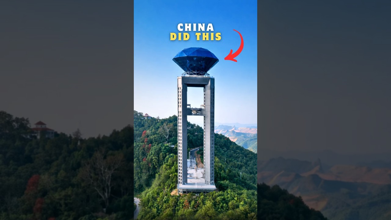 Китай построил башню с гигантским алмазом 😱