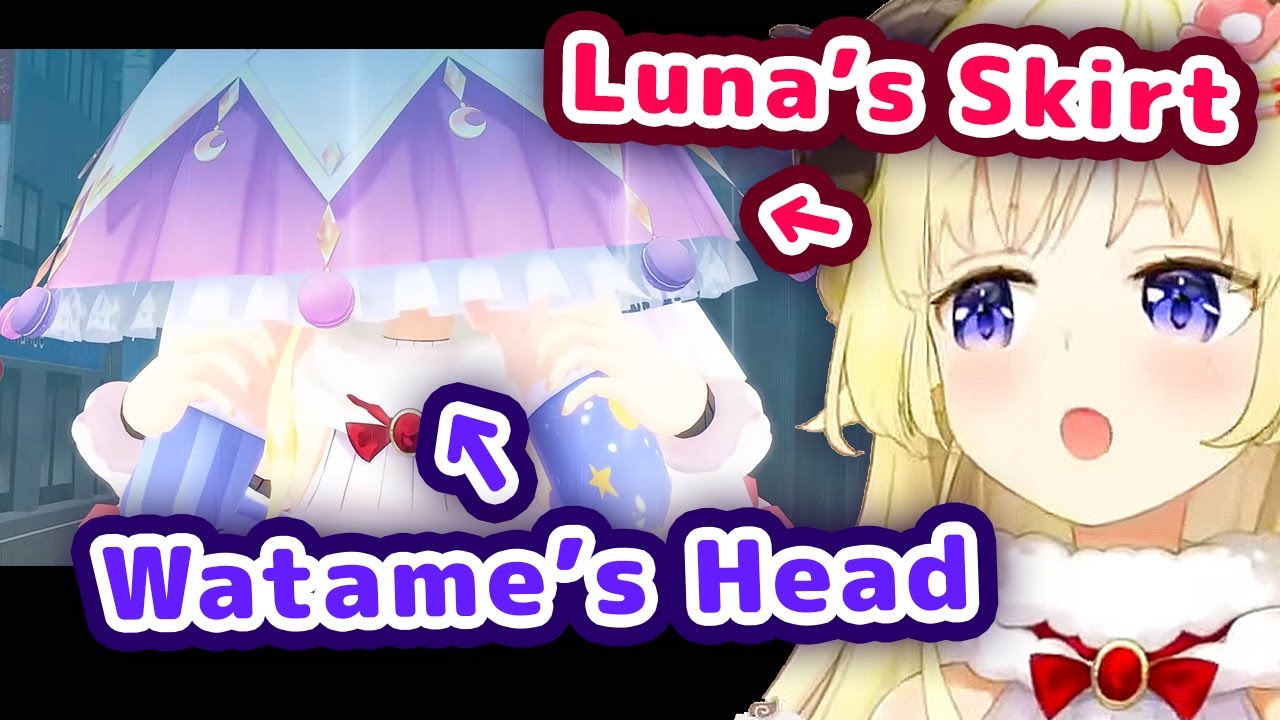 Watame's Head Was In Luna's Skirt In The Hololive Gen 4 Holograffiti Episode【ENG Sub/Hololive】