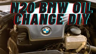 BMW N20 OIL CHANGE DIY - 2015 F30 320i