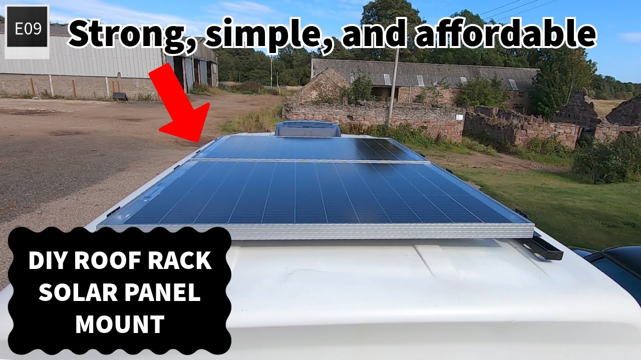 DIY Unistrut Roof Rack & Solar Mount | VW T5 Conversion E09 - YouTube