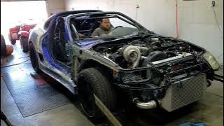 BoostX Supra dyno - 'medium boost' 946whp @ 33psi thru a th400. 76mm g45-1500
