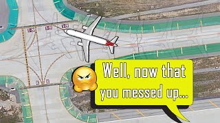 LAX CONTROLLER GETS MAD AT AMERICAN PILOT!