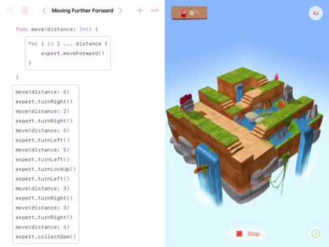 Swift Playgrounds: Moving Further Forward: Code Solution and Run