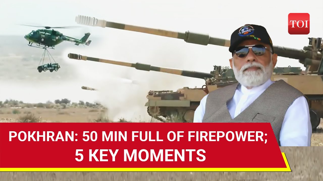 Shock & Awe In Pokhran: Tanks, Missiles, Rockets Flaunted As PM Modi Watches I Key Moments