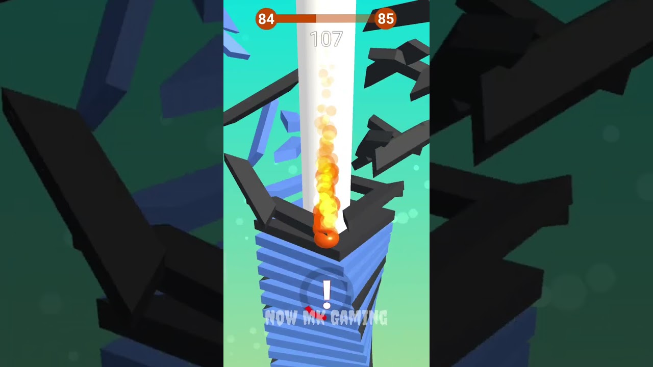 Stack ball perfect slow motion 