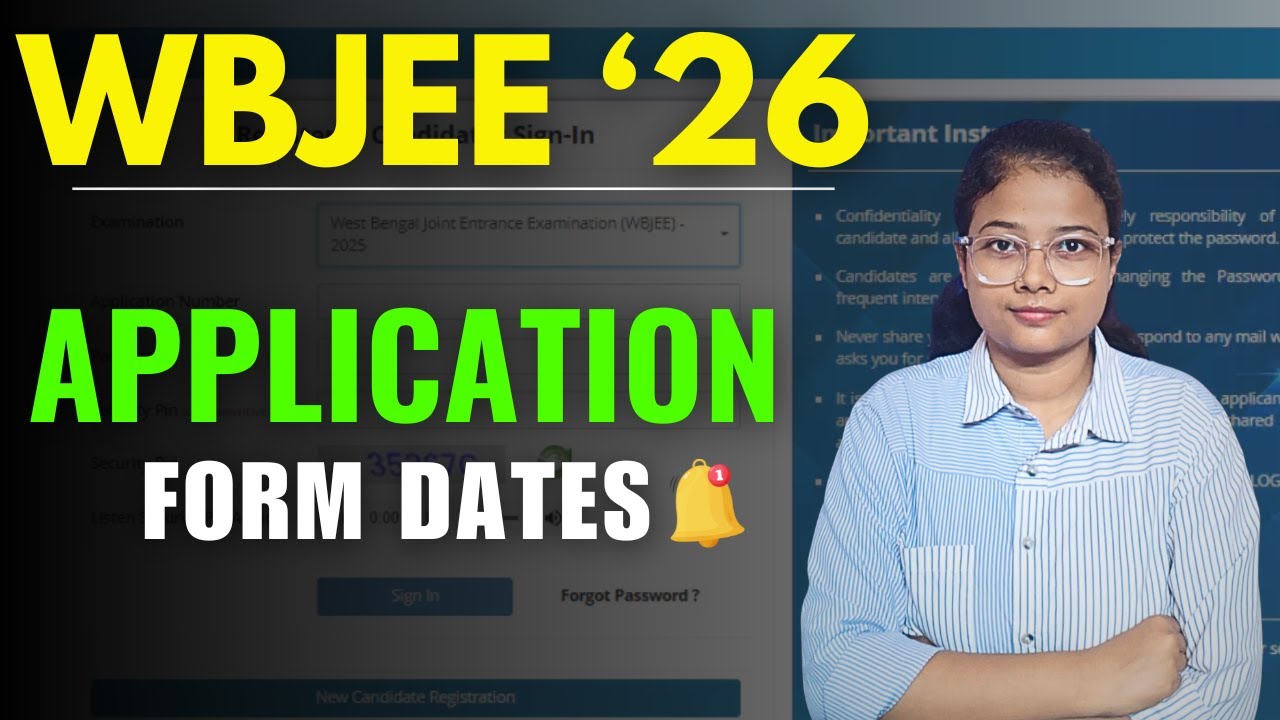 WBJEE 2026 Application Form Release Date 🔔 | Latest Update on Exam ...