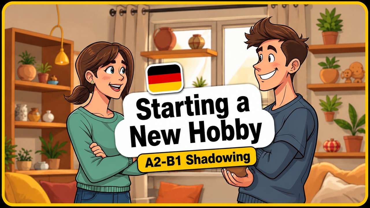 A2–B1 German Shadowing Practice #6 – Starting a New Hobby (Ein neues ...