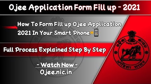 Ojee Application Form Fill up 2021 || Ojee 2021 || Full Process Explained || Watch Now || Job House