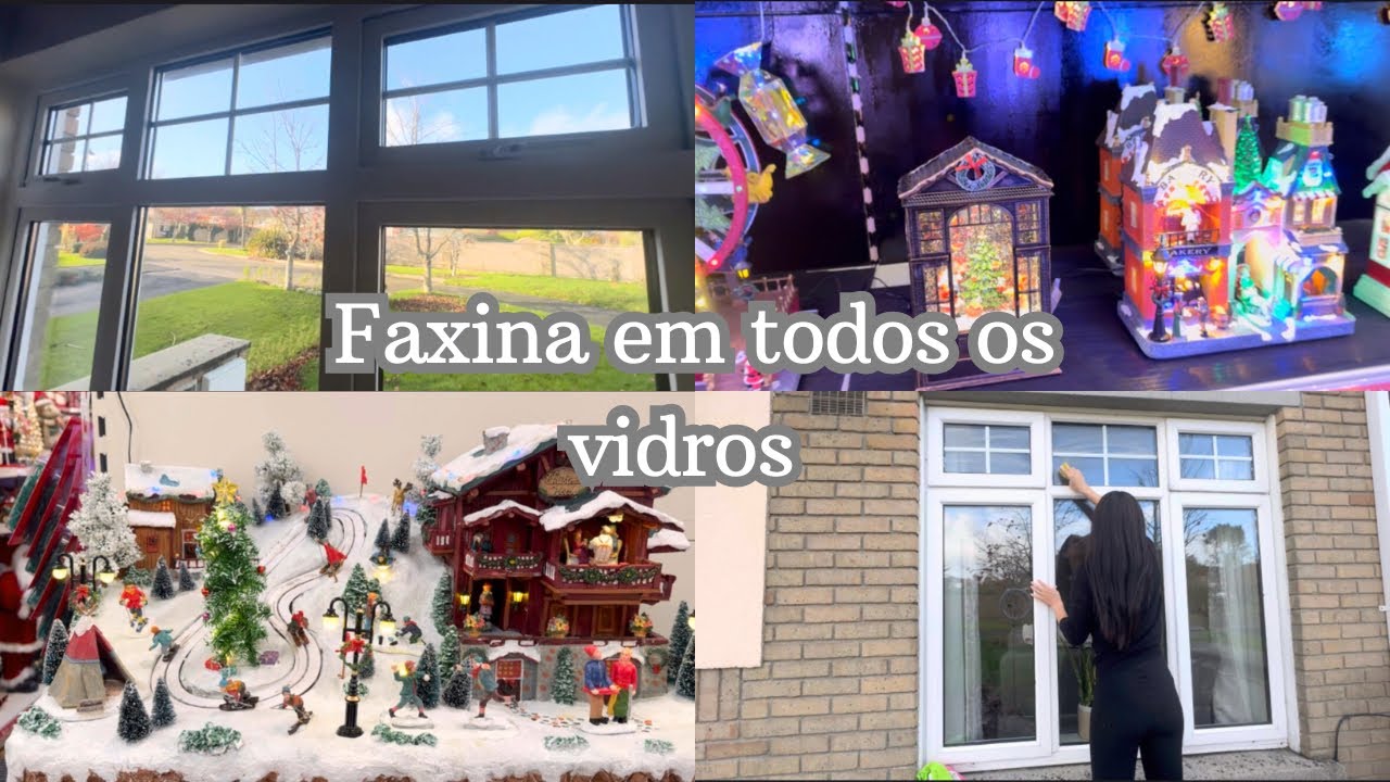 Fomos em uma loja de Natal | Limpei os vidros da casa
