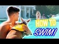 TEACHING OUR BABY HOW TO SWIM!