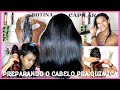 Rotina capilar preprarando o cabelo pra quimica andra monteiro