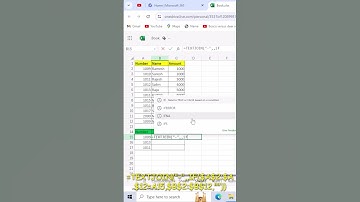 TEXTJOIN for Multiple Matches #exceltech #exceltips #excelfunction