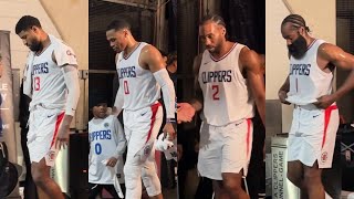 Russell Westbrook, Harden, Kawhi, PG Immediately After Clippers 22-0 Run Comeback Win Against Nets