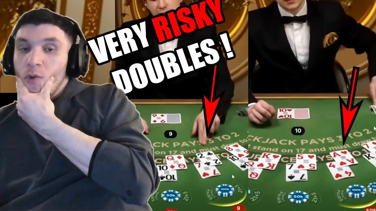 TrainWrecksTV Most RISKY Double Downs EVER | *7 Hands Max Bets*