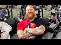 Hafthor Tests his 100kg or 220lb Bench Press