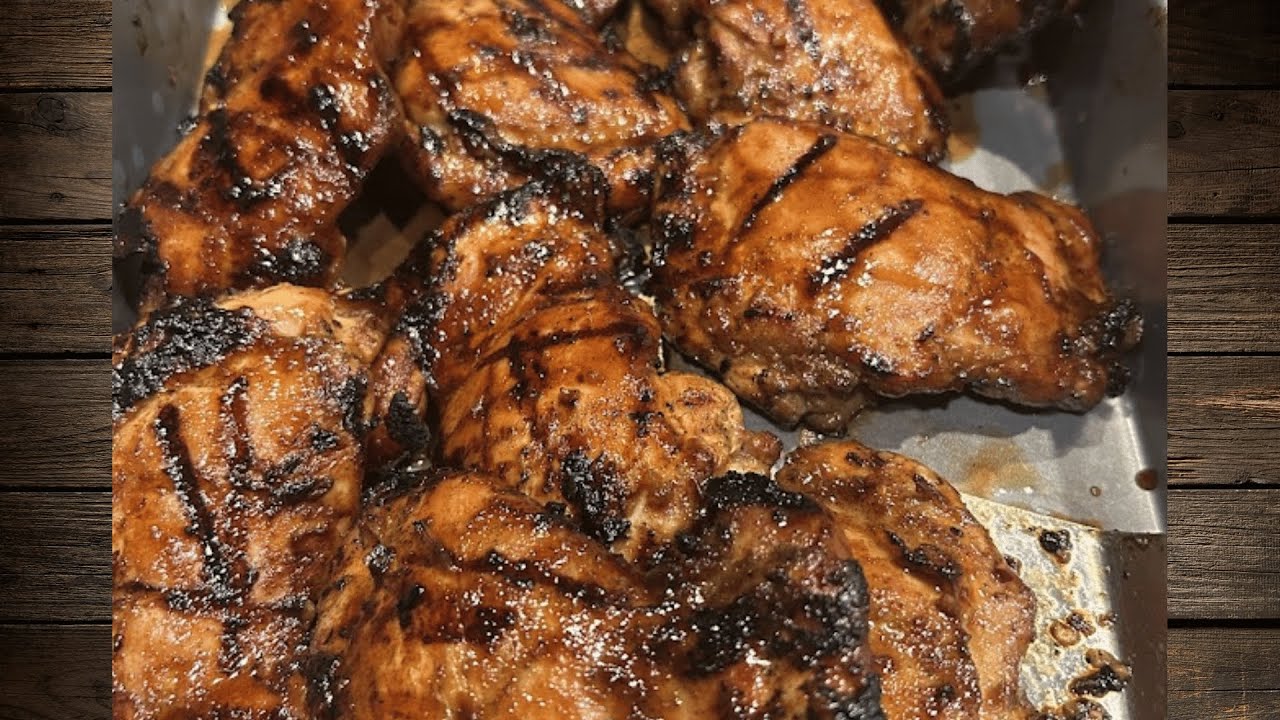 Juicy Teriyaki Chicken on the Grill | Boneless Skinless Thighs