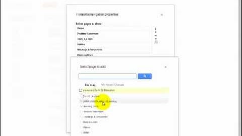 [Google Sites] How to add a new tab in the navigation bar
