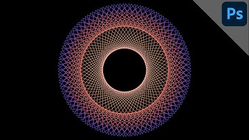 Gradient spirograph effect from triangle | PHOTOSHOP TUTORIAL - TIPS & TRICKS