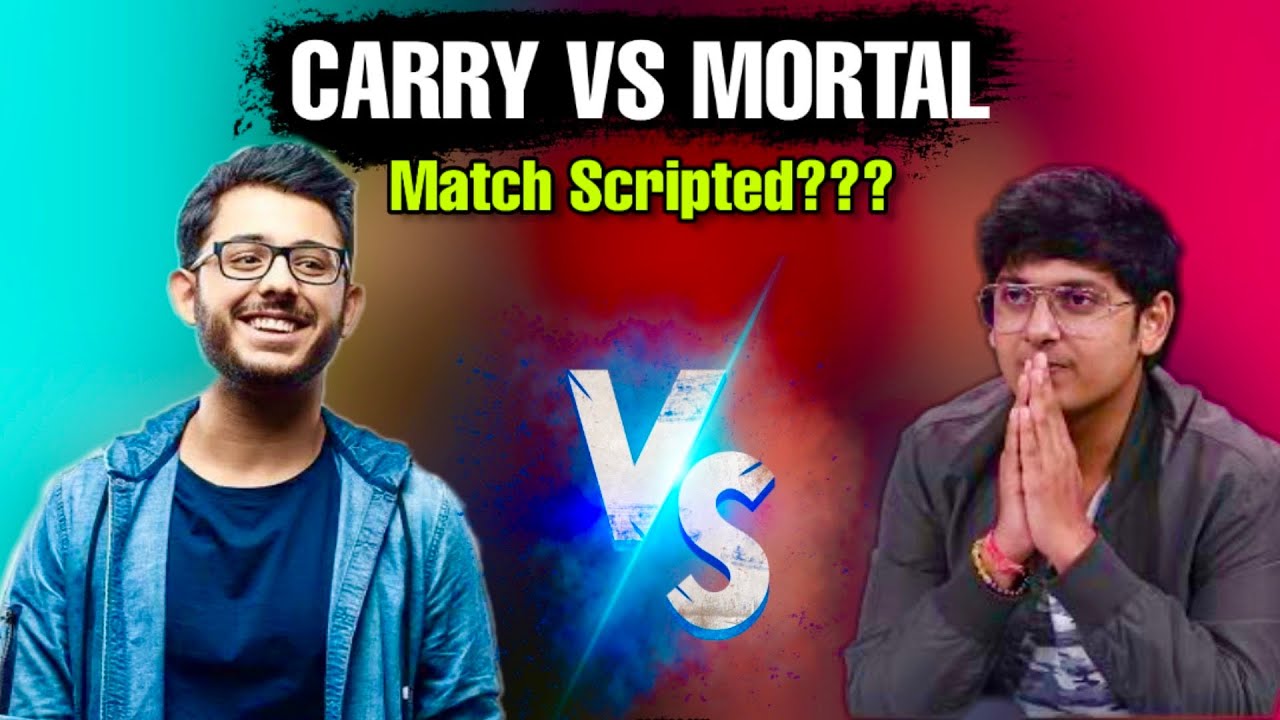 Carryminati Vs MortaL | is the match scripted? | Carryminati Challenges MortaL | MortaL