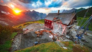 mountain hut renovation | documentation (Falkenhütte, Karwendel)