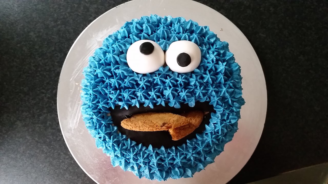 Cookie Monster Cake Youtube