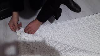 Perde nasıl katlanır, perde katlama şekli, perdeyi katlarken  sanat yapıyor, how to fold curtain