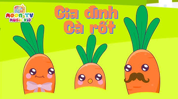 Nhạc thiếu nhi | Gia đình Cà rốt | Cùng bé khám phá vườn xanh với gia đình cà rốt