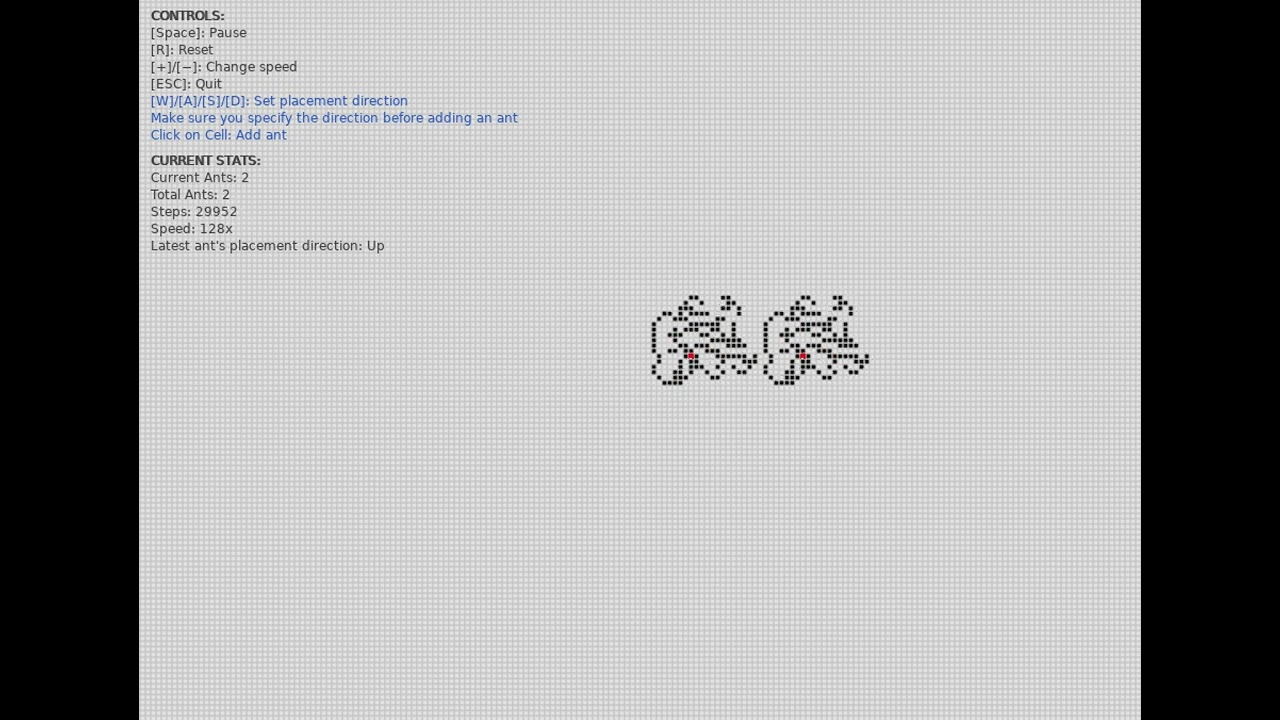 Infinitely Recursing Ants Loop (Langton's Ant Simulation)