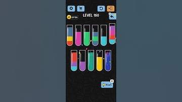 Water color sort level 150 | walkthrough solution #shorts#youtube#game .. SUBSCRIBE for more
