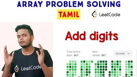 Add Digits | Leetcode | Math Logic | Programming in Tamil | Coding for beginners | Coding | C++