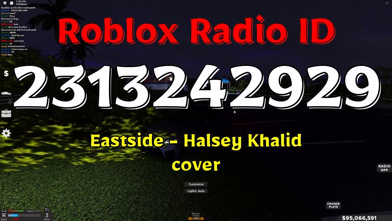 Eastside Halsey Khalid Cover Roblox ID YouTube 