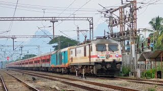Patna - Ernakulam SF Express(22670/22669) lead by RPM WAP7(30331) entering Palakkad Jn