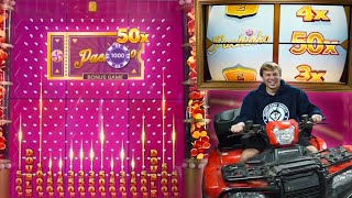 New World Record Pachinko Win? Crazy Time Wheel