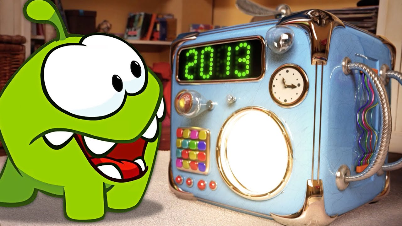 Om Nom Stories -  ¡Máquina del viaje en el tiempo! | Dibujos animados divertidos para niños