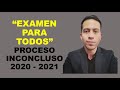 Soy Docente: CRITERIOS DEL PROCESO INCONCLUSO DE ADMISIÓN 2020 - 2021