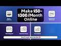 Make $50–$300/Month Online | TRYBER, MarketAgent, UserInterviews & More!