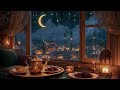 Serene Rain Ambience for Evening 🌧️ Rainy Night Ramadan Background & Warm Iftar Mood