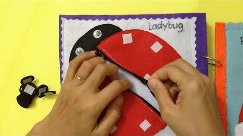 Quiet book/felt book/busy book - Skill practice book 2