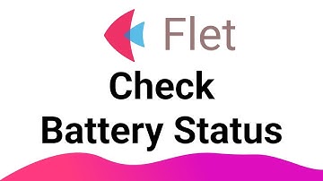Flet Tutorial - Check Realtime Battery Status